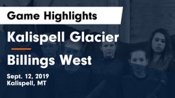 Kalispell Glacier  vs Billings West  Game Highlights - Sept. 12, 2019
