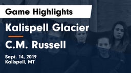 Kalispell Glacier  vs C.M. Russell  Game Highlights - Sept. 14, 2019