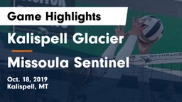 Kalispell Glacier  vs Missoula Sentinel  Game Highlights - Oct. 18, 2019