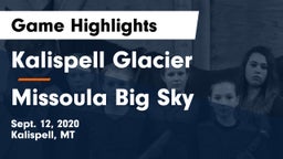 Kalispell Glacier  vs Missoula Big Sky  Game Highlights - Sept. 12, 2020