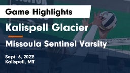 Kalispell Glacier  vs Missoula Sentinel Varsity Game Highlights - Sept. 6, 2022