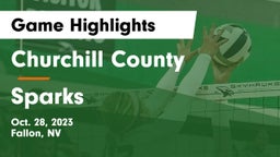 Churchill County  vs Sparks Game Highlights - Oct. 28, 2023