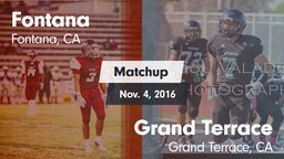 Matchup: Fontana  vs. Grand Terrace  2016