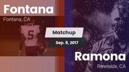 Matchup: Fontana  vs. Ramona  2017