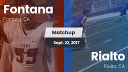 Matchup: Fontana  vs. Rialto  2017