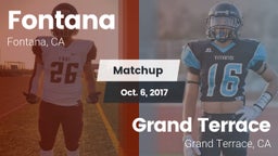 Matchup: Fontana  vs. Grand Terrace  2017