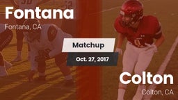 Matchup: Fontana  vs. Colton  2017