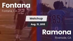 Matchup: Fontana  vs. Ramona  2018