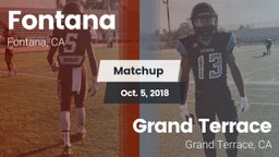 Matchup: Fontana  vs. Grand Terrace  2018