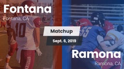 Matchup: Fontana  vs. Ramona  2019