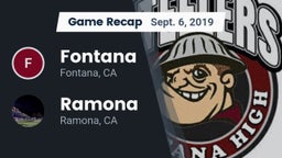 Recap: Fontana  vs. Ramona  2019