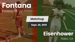 Matchup: Fontana  vs. Eisenhower  2019