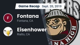 Recap: Fontana  vs. Eisenhower  2019
