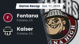 Recap: Fontana  vs. Kaiser  2019