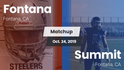 Matchup: Fontana  vs. Summit  2019
