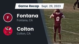 Recap: Fontana  vs. Colton  2023