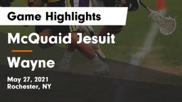 McQuaid Jesuit  vs Wayne  Game Highlights - May 27, 2021