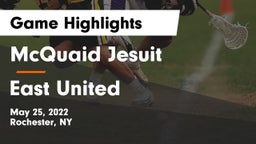 McQuaid Jesuit  vs East United Game Highlights - May 25, 2022