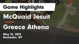 McQuaid Jesuit  vs Greece Athena  Game Highlights - May 23, 2023