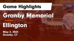 Granby Memorial  vs Ellington  Game Highlights - May 2, 2023