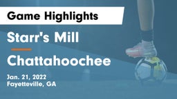 Starr's Mill  vs Chattahoochee Game Highlights - Jan. 21, 2022