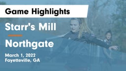 Starr's Mill  vs Northgate  Game Highlights - March 1, 2022