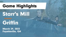 Starr's Mill  vs Griffin  Game Highlights - March 29, 2022