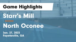 Starr's Mill  vs North Oconee  Game Highlights - Jan. 27, 2023