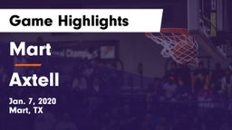 Mart  vs Axtell  Game Highlights - Jan. 7, 2020