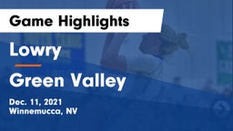 Lowry  vs Green Valley  Game Highlights - Dec. 11, 2021