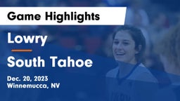 Lowry  vs South Tahoe  Game Highlights - Dec. 20, 2023