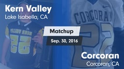 Matchup: Kern Valley High vs. Corcoran  2016