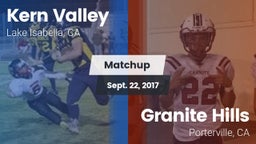 Matchup: Kern Valley High vs. Granite Hills  2017