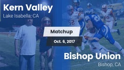Matchup: Kern Valley High vs. Bishop Union  2017