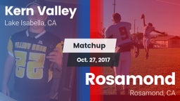 Matchup: Kern Valley High vs. Rosamond  2017