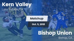 Matchup: Kern Valley High vs. Bishop Union  2018