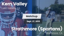 Matchup: Kern Valley High vs. Strathmore (Spartans) 2019