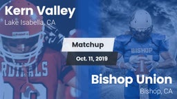 Matchup: Kern Valley High vs. Bishop Union  2019