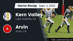 Recap: Kern Valley  vs. Arvin  2022