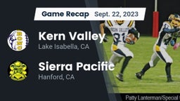 Recap: Kern Valley  vs. Sierra Pacific  2023