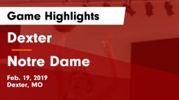 Dexter  vs Notre Dame  Game Highlights - Feb. 19, 2019