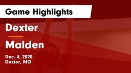 Dexter  vs Malden  Game Highlights - Dec. 4, 2020