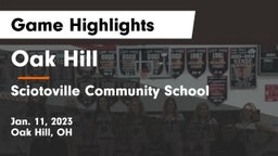 Oak Hill  vs Sciotoville Community School Game Highlights - Jan. 11, 2023