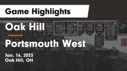 Oak Hill  vs Portsmouth West  Game Highlights - Jan. 16, 2023