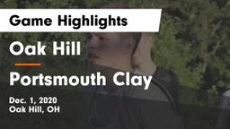 Oak Hill  vs Portsmouth Clay Game Highlights - Dec. 1, 2020