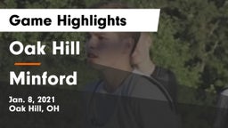 Oak Hill  vs Minford  Game Highlights - Jan. 8, 2021