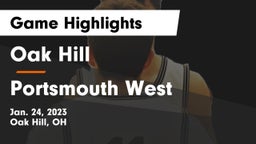 Oak Hill  vs Portsmouth West  Game Highlights - Jan. 24, 2023