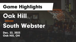 Oak Hill  vs South Webster  Game Highlights - Dec. 22, 2023