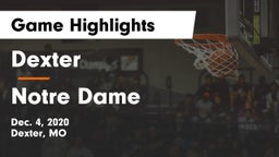Dexter  vs Notre Dame  Game Highlights - Dec. 4, 2020