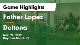 Father Lopez  vs Deltona  Game Highlights - Nov. 26, 2019